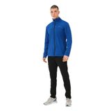 Slazenger OPRAH Erkek Fermuarlı Dik Yaka Cepli Saks Mavi Eşofman Takımı
