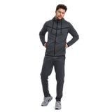 Slazenger ORKA IN Erkek Fermuarlı Kapüşonlu Cepli Antrasit Eşofman Takımı