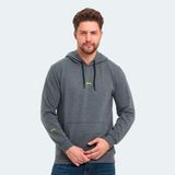 Slazenger OSLO IN Erkek Kapüşonlu Cepli Koyu Gri Sweatshırt - M