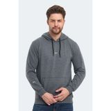 Slazenger OSLO IN Erkek Kapüşonlu Cepli Koyu Gri Sweatshirt