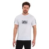Slazenger PADERAU IN Erkek Baskılı Beyaz Tişört