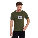 Slazenger PADERAU IN Erkek Baskılı Haki Tişört