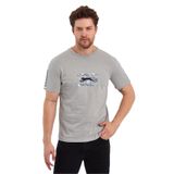 Slazenger PADERAU IN Erkek Baskılı Taş Gri Tişört