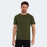 Slazenger PAINT I Erkek Baskılı Haki Tişört - XL