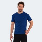 Slazenger PAINT I Erkek Baskılı Indigo Tişört - İndigo