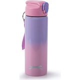 Slazenger Pembe Silikon Pipetli Çelik Matara - Kız Çocuk