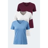 Slazenger Perıcas 3 Lü Set Kadın Tişört - Çok Renkli