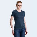 Slazenger PERICAS Kadın V Yaka Antrasit Tişört - 2XL