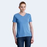 Slazenger PERICAS Kadın V Yaka Mavi Tişört - 2XL