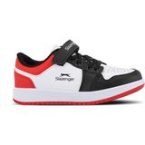 Slazenger PRINCE I Unisex Çocuk Cırt Cırtlı Beyaz / Siyah / Kırmızı Günlük Spor Ayakkabısı - Beyaz - Siyah - Kırmızı