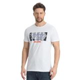 Slazenger RATAN Erkek Baskılı Beyaz Tişört