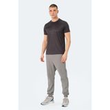 Slazenger RAVEN Erkek Tişört Koyu Gri - XL - Koyu Kül