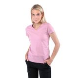 Slazenger REBELL I Kadın Slim Fıt V Yaka Pembe Tişört