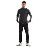 Slazenger RECIPE IN Erkek Fermuarlı Dik Yaka Cepli Koyu Gri Eşofman Takımı