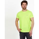 Slazenger REPUBLIC Erkek Tişört Neon Yeşil - M - Sarı