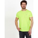 Slazenger REPUBLIC Erkek Tişört Neon Yeşil - XL - Sarı