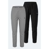 Slazenger Retaın 2 Li Set Kadın Eşofman Altı - XL - Siyah - Gri