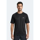 Slazenger RISING Erkek Siyah Tişört