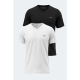 Slazenger RIVALDO 2 Lİ SET Erkek V Yaka Tişört
