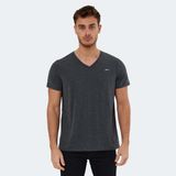 Slazenger RIVALDO Erkek V Yaka Koyu Gri Tişört - XL