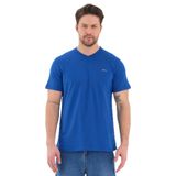Slazenger RIVALDO Erkek V Yaka Saks Mavi Tişört