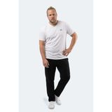 Slazenger Rıvaldo Jmb Erkek Büyük Beden Beyaz Tişört - 4XL