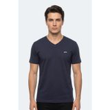 Slazenger RIVALDO T Erkek V Yaka Lacivert Tişört