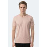 Slazenger RIVALDO T Erkek V Yaka Taş Gri Tişört