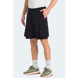 Slazenger RODYA Erkek Cepli Kargo Siyah Şort