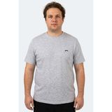 Slazenger Rosalva Jmb Erkek Büyük Beden Gri Tişört - 3XL