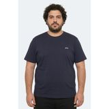 Slazenger Rosalva Jmb Erkek Büyük Beden Lacivert Tişört - 3XL