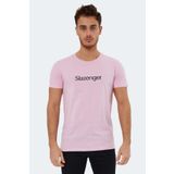 Slazenger Sabe Açık Pembe Erkek T-shirt