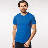 Slazenger SANDER KTN Erkek Tişört Saks Mavi - Beyaz - Lacivert - 2XL