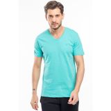 Slazenger SARGON IN Erkek V Yaka Koyu Yeşil Tişört