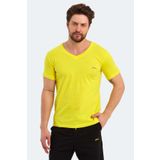 Slazenger SARGON KTN Erkek Tişört Açık Sarı