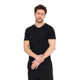 Slazenger SARGON KTN Erkek V Yaka Siyah Tişört