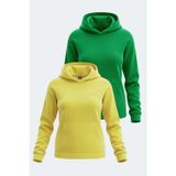 Slazenger SASSA 2 li set Kadın Kapüşonlu Cepli Sweatshırt