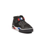 Slazenger Siyah-Beyaz Fileli Kalın Tabanlı Bilek Boy Erkek Çocuk Spor Ayakkabı Sneaker North P