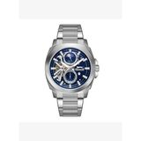 Slazenger Sl.09.2441.2.03 Quartz Çelik Gri Mavi Kadran 44 Mm Erkek Kol Saati