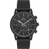 Slazenger SL.09.2450.2.05 Quartz Siyah Hasır Kordon 44 mm Erkek Kol Saati - Renkli