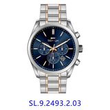Slazenger Sl.09.2493.2.03 Quartz Çelik Rose/Gri Lacivert Kadran 42 Mm Erkek Kol Saati
