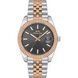 Slazenger SL.09.2509.1.04 Erkek Kol Saati – 41,5 mm – Çelik & Rose Gold - Rolex Tasarım - Gümüş - Rose
