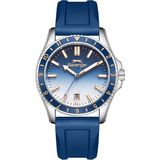 Slazenger Sl.09.2531.1.02 Silikon Kordon Çelik Kasa 10 Atm Suya Dayanıklı Lacivert Renk Erkek Kol Saati