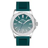 Slazenger Sl.09.2531.1.06 Silikon Kordon Çelik Kasa 10 Atm Suya Dayanıklı Yeşil Lenk Erkek Kol Saati