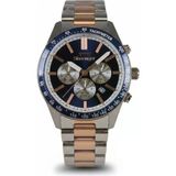 Slazenger Sl.09.2538.2.06 Quartz Çelik Gri-Rose Lacivert Kadran 42 Mm Erkek Kol Saati