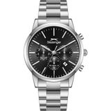 Slazenger SL.09.2545.2.01 Quartz Çelik Gri Siyah Kadran 44 mm Erkek Kol Saati - tek ebat