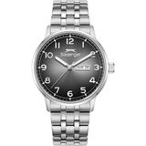 Slazenger SL.09.2560.2.01 Erkek Kol Saati – 43 mm – Çelik Kasa – Silver Çelik Kordon – Füme Sunray Kadran - Gümüş