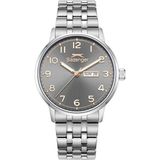 Slazenger SL.09.2560.2.04 Erkek Kol Saati – 43 mm – Çelik Kordon Silver – Takvim - Gümüş
