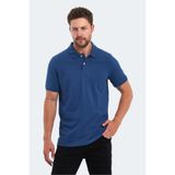 Slazenger SOHO I Erkek Polo Yaka Saks Mavi Tişört