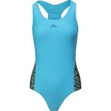 Slazenger SPL RacerBack Kadın Yüzücü Mavi / Siyah Mayo - Mavi - Siyah - 38